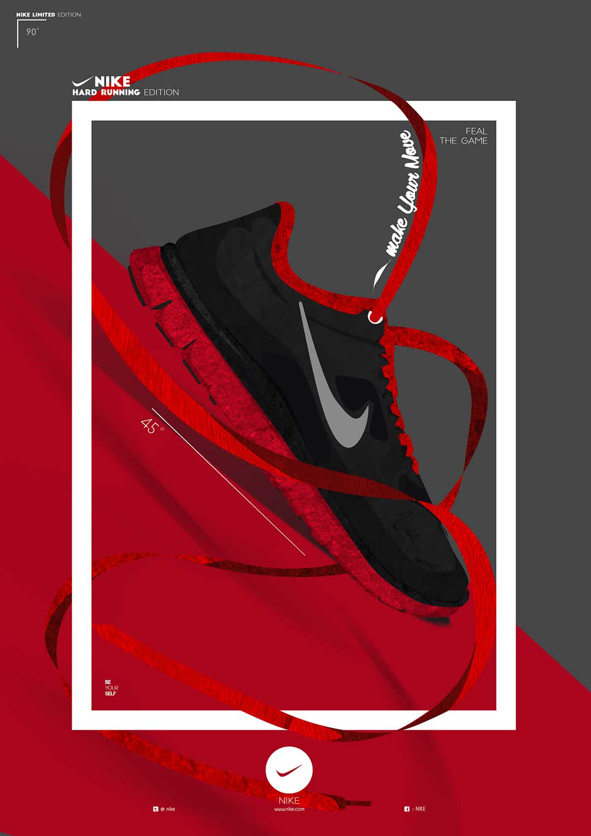 nike shoes poster